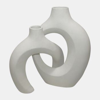 CER INTERLOCKING VASE (Set of 2)