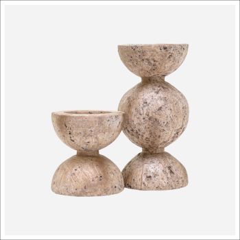 ALODIA CANDLEHLDR (S/2) 23/13H(CM) 31- 319