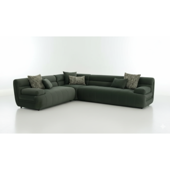GRENY SECTIONAL (3P)- Green