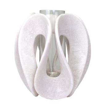 CASON CANDLEHLDR WHITE