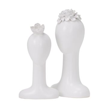 HALTON SCULPT WHITE SET OF 2