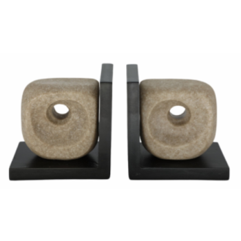 FLOWOOD BOOKEND BRWN (S/2)