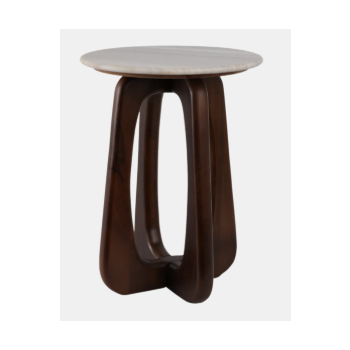 MARBLE ACCENT TBL BEIGE/BROWN