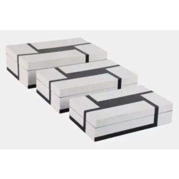 BOLD LINES BOXES (S/3) 25/28/30(CM)