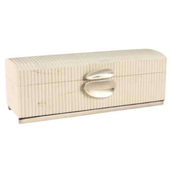 NATRONA LIDDED BOX CREAM 43*15(CM)