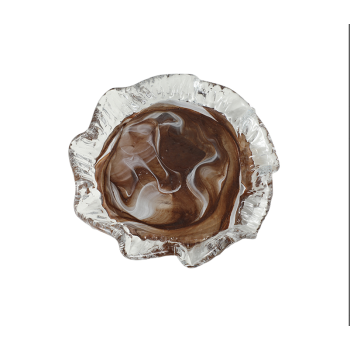 BRWN LACE PLATE B 25*25*4(CM) FB-E25012B