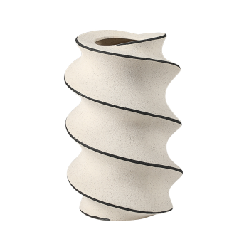 HAND DRAWN SPIRAL VASE A 16*25(CM) FD-D25049A