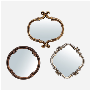 MEADOW MIRR (S/3) 24*24(CM) 22-511