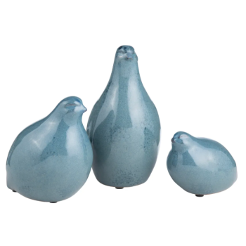 PARTRIDGE STATUE BLU (S/3) 10/15/23(CM) CVDZEP035B