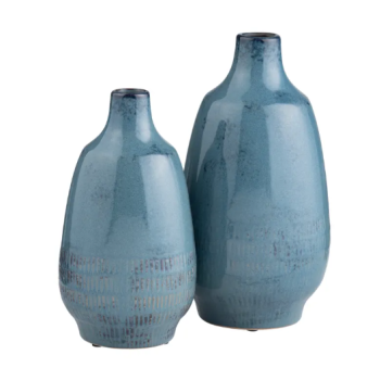 ARDEN VASE (S/2) BLU 26/33(CM)
