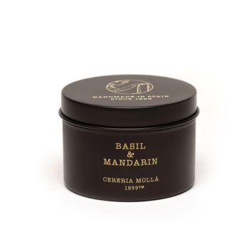 TIN TRAVEL CANDLE BASIL & MANDARIN 90gr TC5538