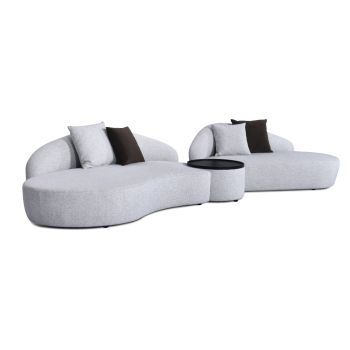 ORLAN SECTIONAL SOFA LIGHT GREY